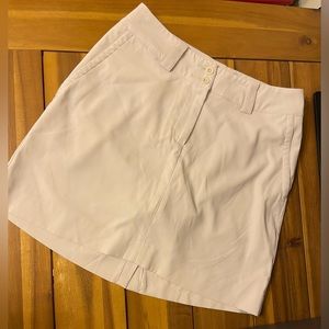 NIKE Golf Dri-Fit Tour Performance Skort Womens Sz 2 Tennis Skirt Light Beige